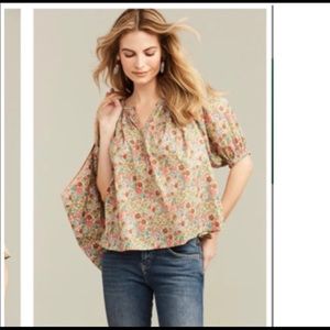 Roller Rabbit Floral Blouse